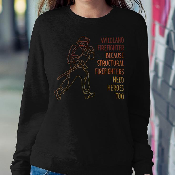 Firefighter Wildland Firefighter Smokejumper Fire Eater V3 Sweatshirt Gifts for Her