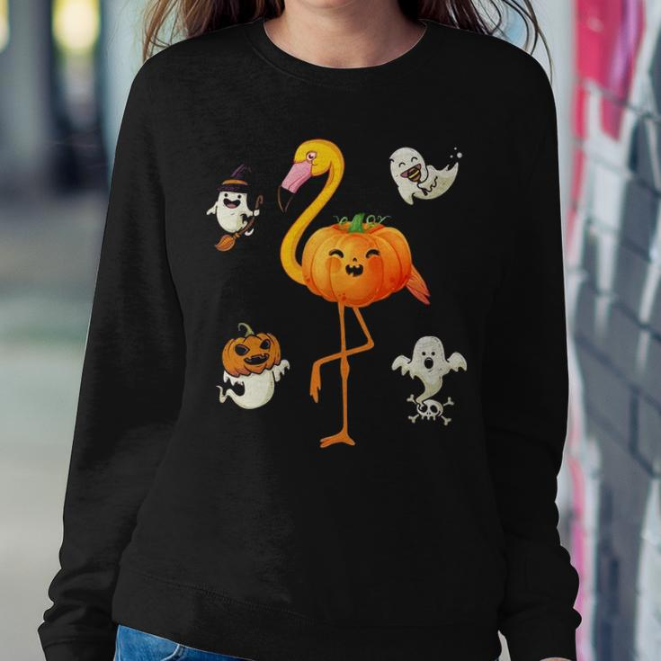 Flamingo Pumpkin Halloween Bird Lover Gifts For Girls And Boys Tshirt Sweatshirt Gifts for Her