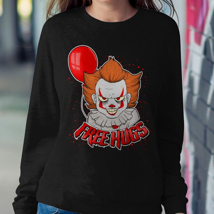 Free Hugs Scary Clown Funny Sweatshirt Gifts for Her