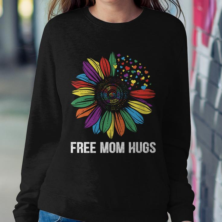 Free Mom Hugs Daisy Lgbt Pride Month Sweatshirt Gifts for Her