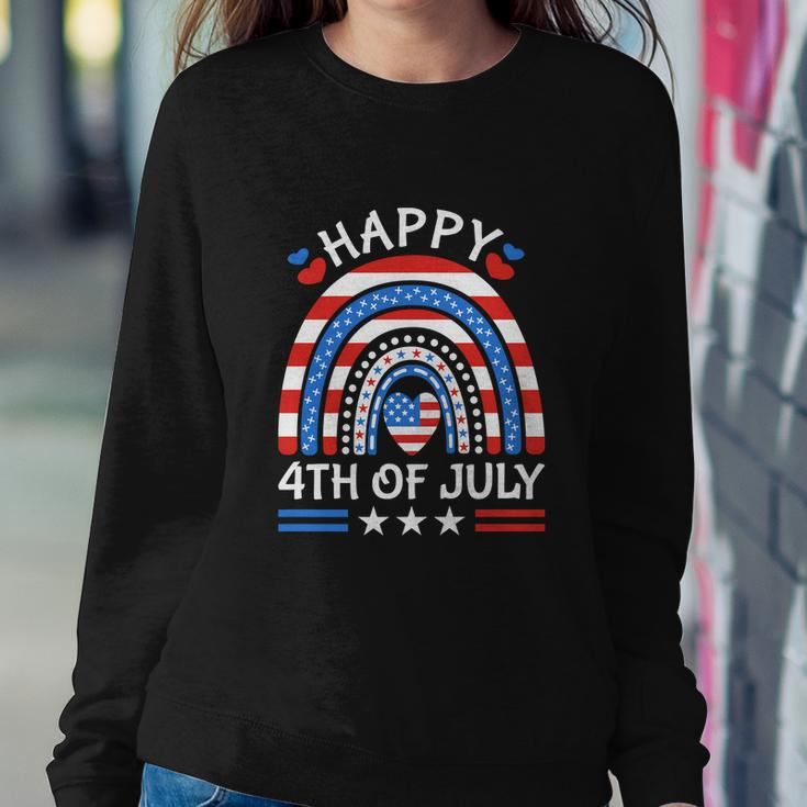 Funny 4Th Of July Cat American Flag V2 Sweatshirt Gifts for Her