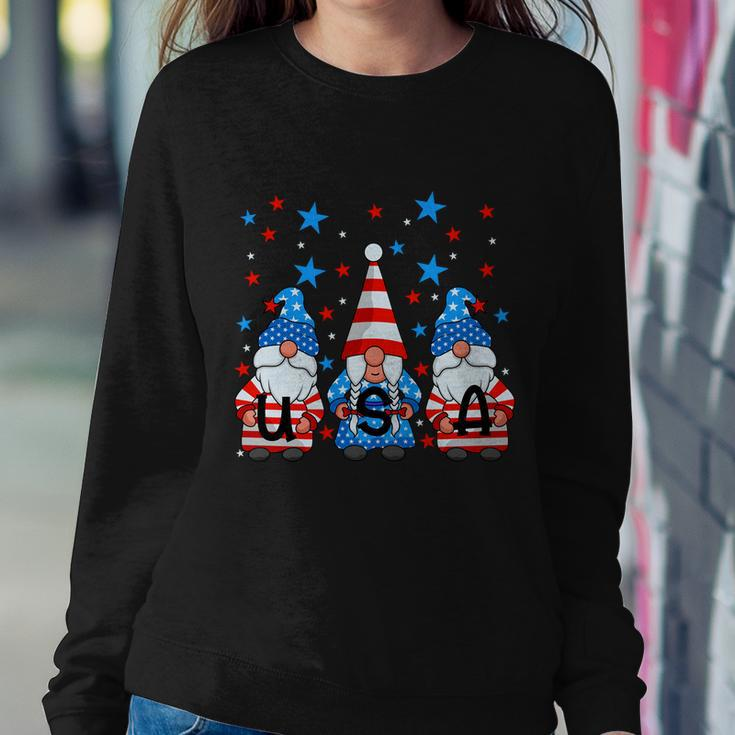 Funny 4Th Of July Gnomes Patriotic American Flag Cute Gnome Meaningful Gift Sweatshirt Gifts for Her