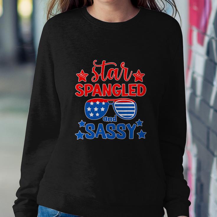 Funny 4Th Of July Star Spangled And Sassy Sweatshirt Gifts for Her