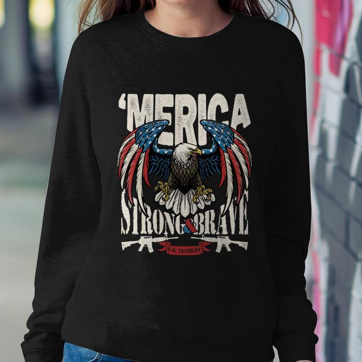 Funny 4Th Of July Usa Flag American Patriotic Eagle Gift Sweatshirt Gifts for Her