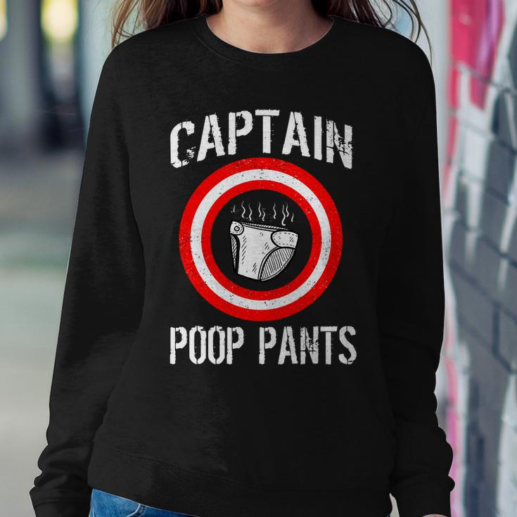 Funny Captain Poop Pants Tshirt Sweatshirt Gifts for Her