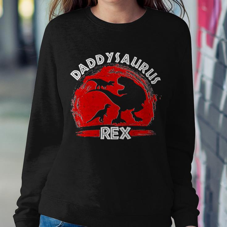 Funny Daddysaurus Rex Fathers Day Sweatshirt Gifts for Her