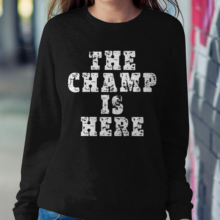 Funny Fantasy Football The Champ Is Here Tshirt Sweatshirt Gifts for Her