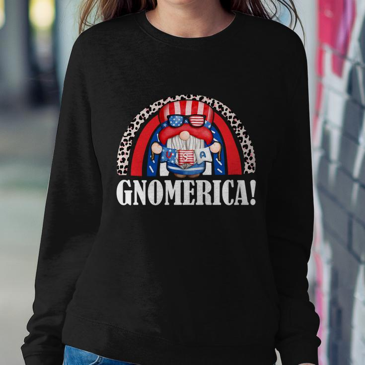 Funny Gnomerica Patriotic Gnome American Flag 4Th Of July Gift Sweatshirt Gifts for Her