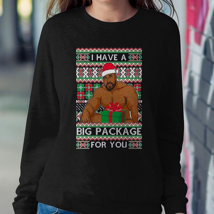 Funny I Have A Big Package For You Ugly Christmas Sweater Tshirt Sweatshirt Gifts for Her
