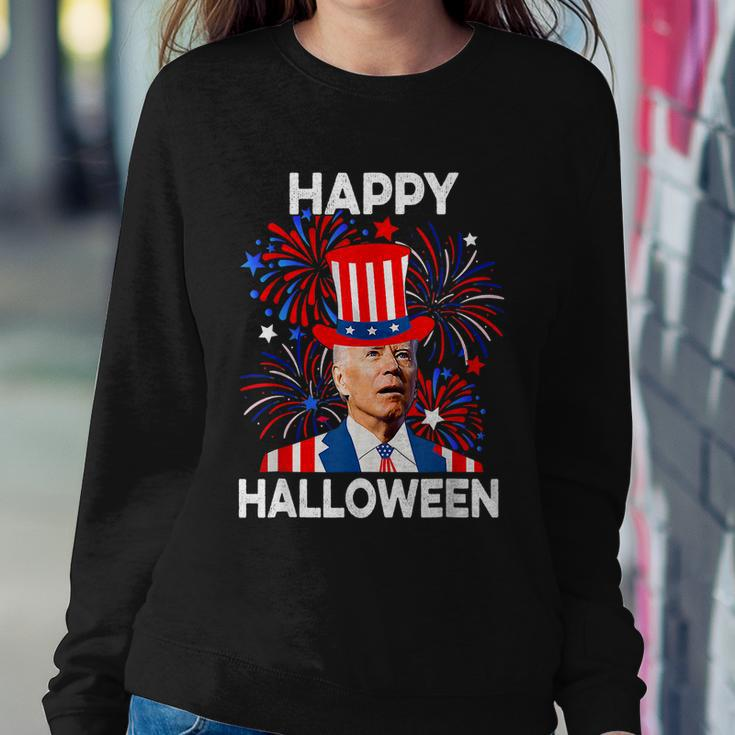 Funny Joe Biden Happy Halloween Confused For 4Th Of July V2 Sweatshirt Gifts for Her