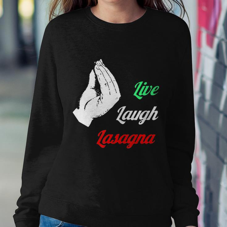Funny Live Laugh Lasagna Tshirt Funny Lasagna Lovers Tshirt Sweatshirt Gifts for Her