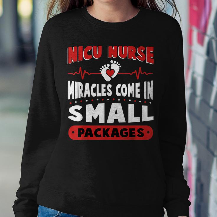 Funny Miracle Neonatal Intensive Care Unit Nicu Nurse Sweatshirt Gifts for Her