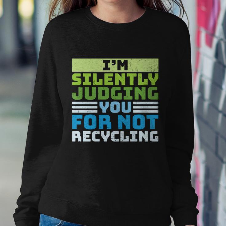 Funny Recycling Slogan America Recycles Day Earth Day Sweatshirt Gifts for Her