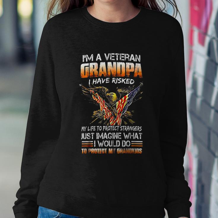 Funny Veteran Gift Grandpa Proud Vet Grandfather Fathers Day Gift Tshirt Sweatshirt Gifts for Her