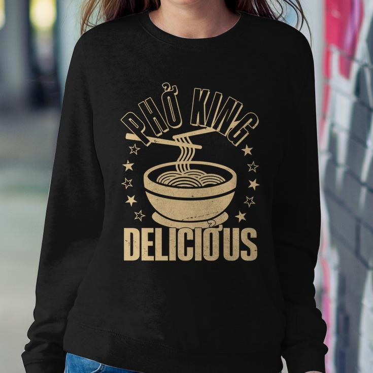 Funny Vintage Pho King Delicious Graphic Design Printed Casual Daily Basic Sweatshirt Gifts for Her