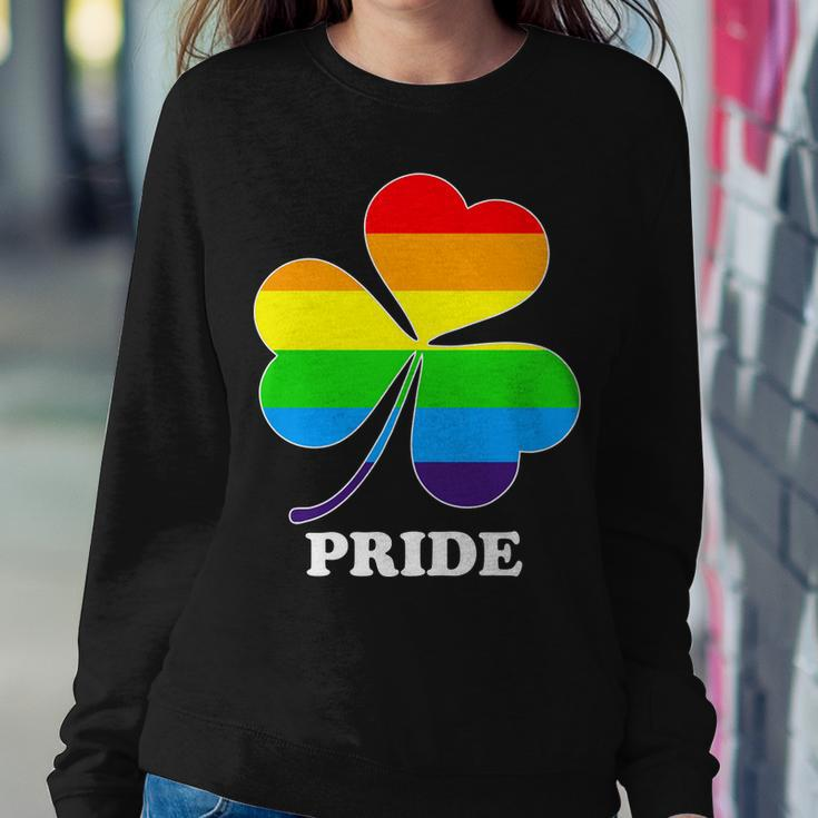Gay Pride Cloverleaf Rainbow Tshirt Sweatshirt Gifts for Her