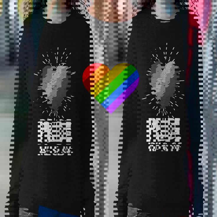 Gay Pride Love Is Love Lgbt Sweatshirt Gifts for Her