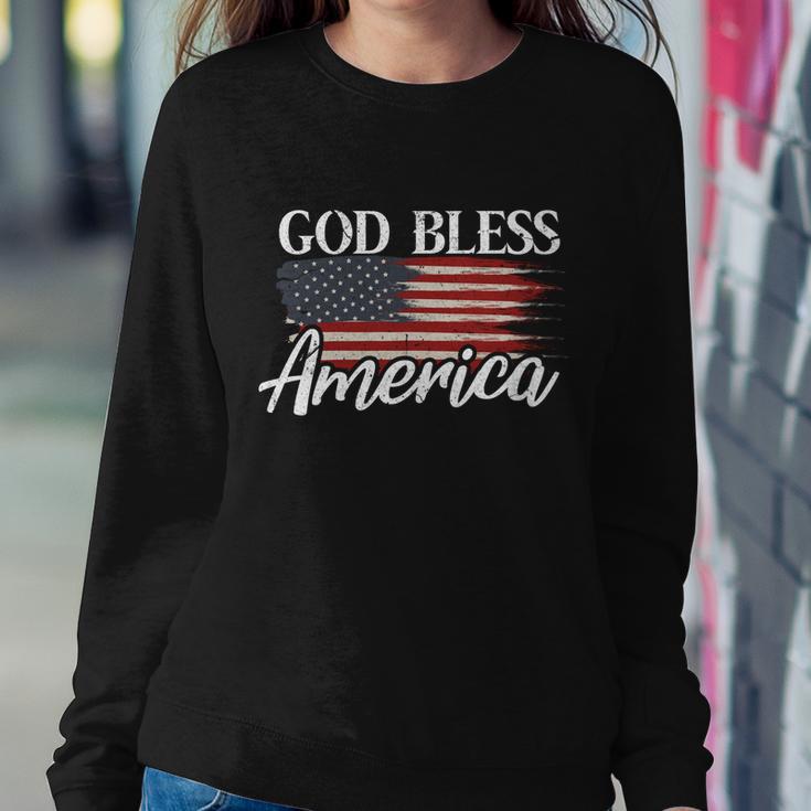 God Bless America 4Th Of July Patriotic Usa Great Gift Sweatshirt Gifts for Her