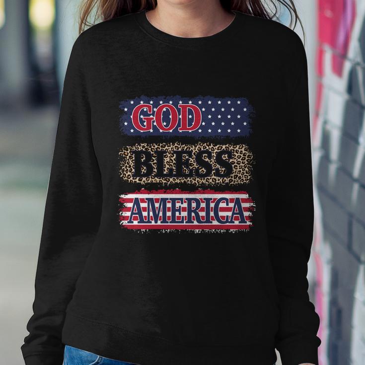 God Bless America Patriotic 4Th Of July Independence Day Gift Sweatshirt Gifts for Her