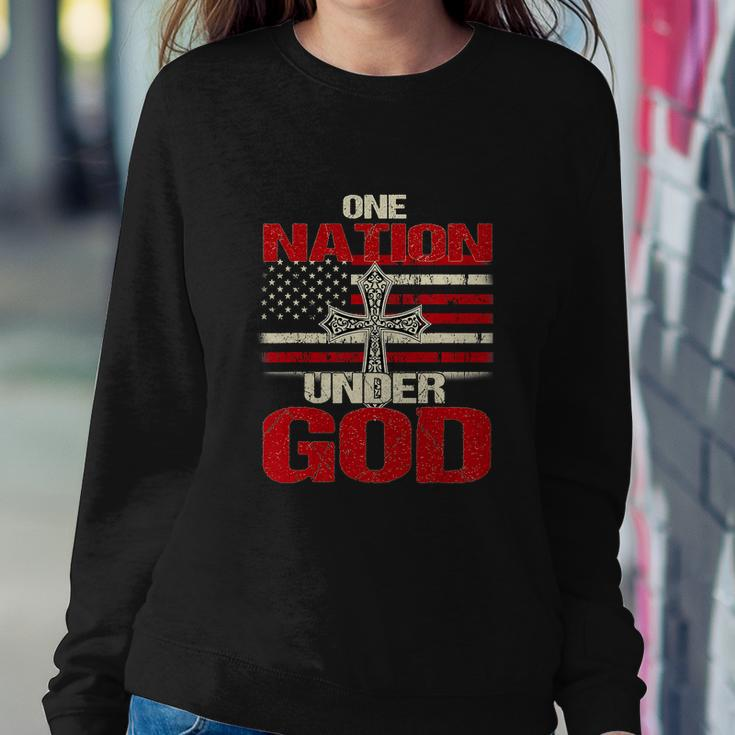 God Christian Us Flag Funny 4Th Of July Faith Sweatshirt Gifts for Her