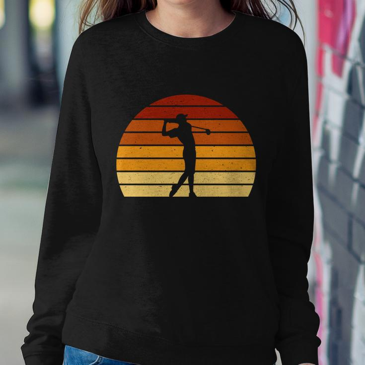 Golf Retro Sunset Golfing Sweatshirt Gifts for Her