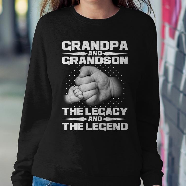 Grandpa And Grandson The Legacy The Legend Tshirt Sweatshirt Gifts for Her