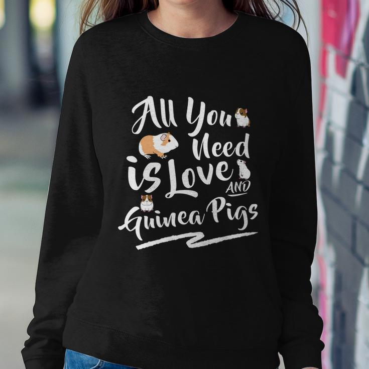 Guinea Pig Lover Gift Love And Guinea Pigs Guinea Pig Mom Gift Graphic Design Printed Casual Daily Basic Sweatshirt Gifts for Her