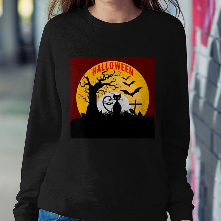 Halloween Cat Halloween Quote V2 Sweatshirt Gifts for Her