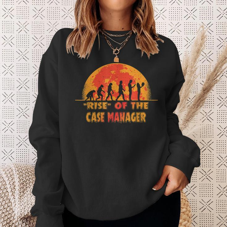 Halloween Rise Of The Case Manager Job Coworker Men Women Sweatshirt Graphic Print Unisex Gifts for Her