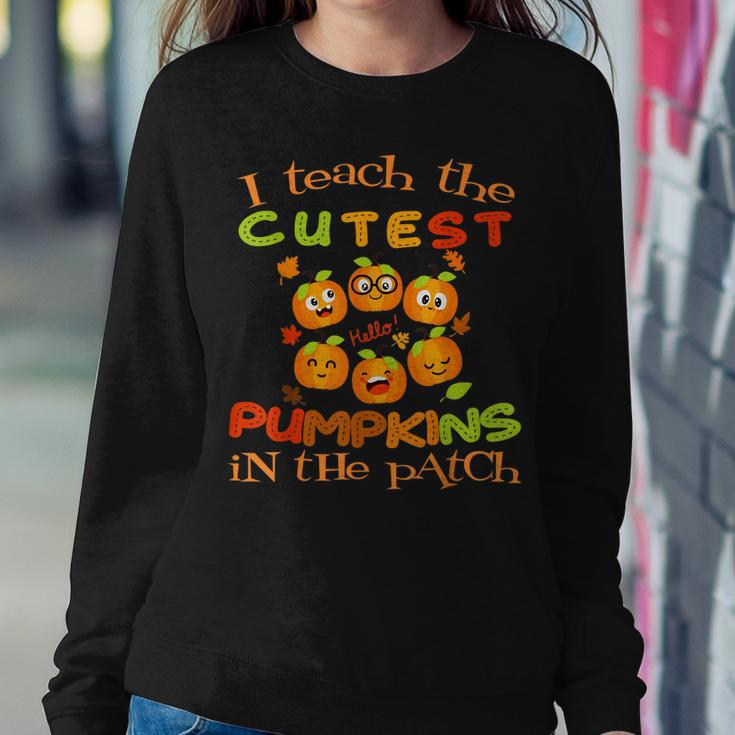 Halloween Teacher Cutest Pumpkin Patch Kindergarten Teacher Sweatshirt Gifts for Her