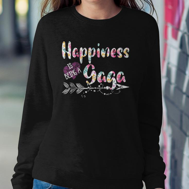 Happiness Is Being A Gaga Cute Womens Grandma Sweatshirt Gifts for Her