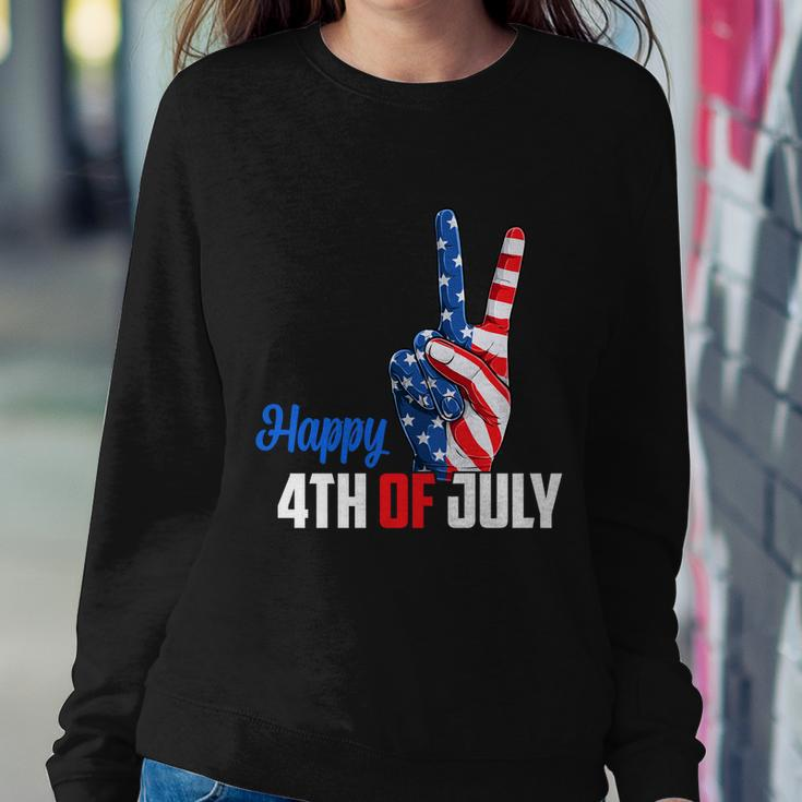 Happy 4Th Of July Peace America Independence Day Patriot Usa Gift Sweatshirt Gifts for Her