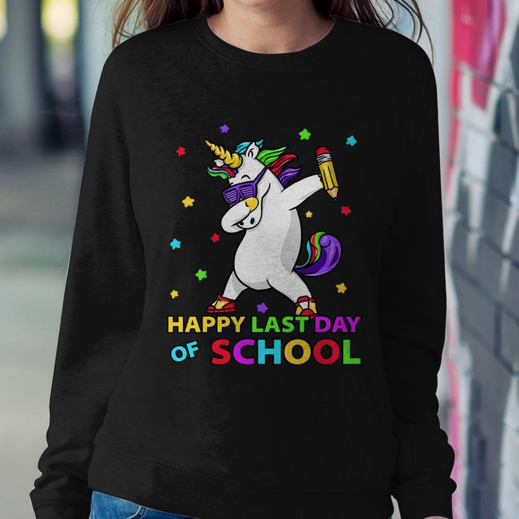 Happy Last Day Of School Funny Unicorn Cute Teacher Student Cute Gift Sweatshirt Gifts for Her