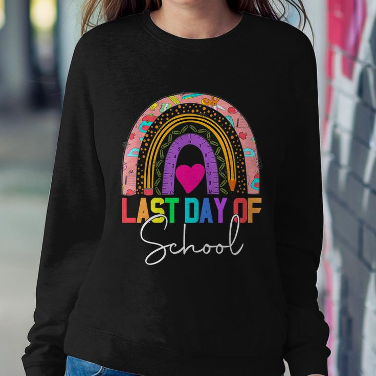 Happy Last Day Of School Teacher Student Graduation Rainbow Gift V3 Sweatshirt Gifts for Her