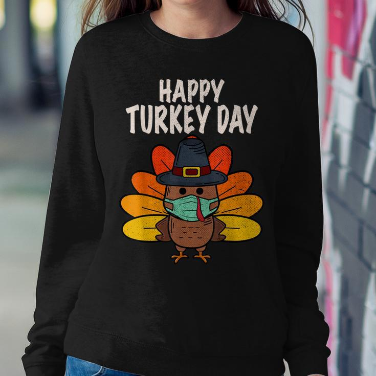 Happy Turkey Day Funny Thanksgiving 2021 Autumn Fall Season V2 Sweatshirt Gifts for Her