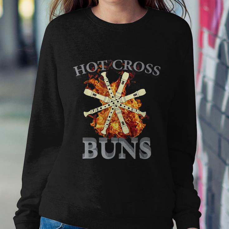 Hot Cross Buns Funny Trendy Hot Cross Buns Graphic Design Printed Casual Daily Basic Sweatshirt Gifts for Her
