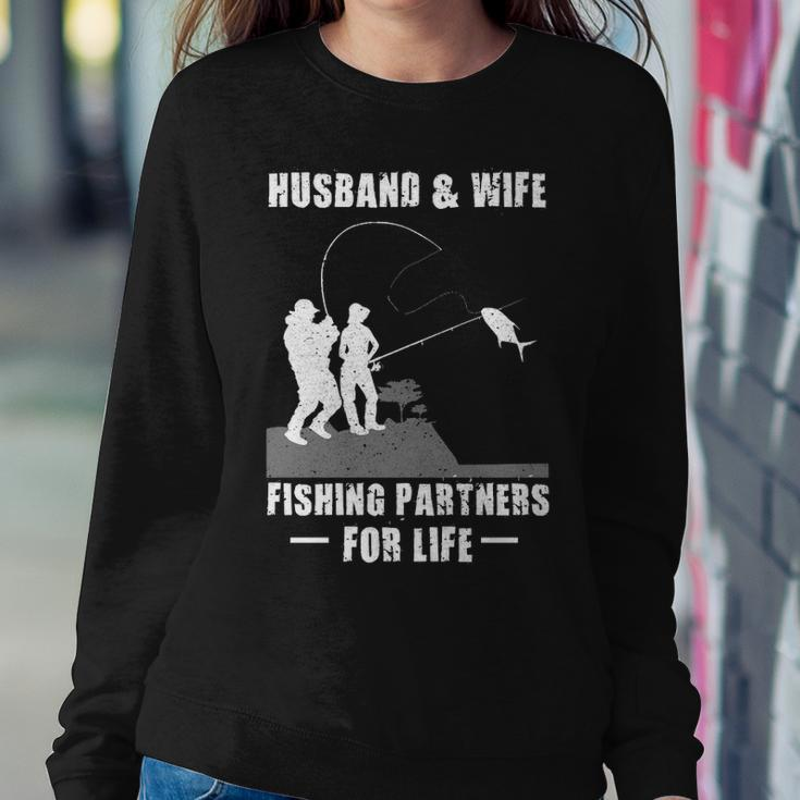 Husband And Wife - Fishing Partners Sweatshirt Gifts for Her