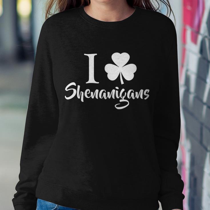 I Clover Shenanigans Irish Shamrock Tshirt Sweatshirt Gifts for Her