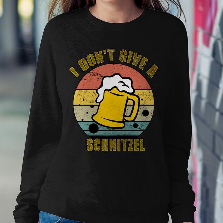 I Dont Give A Schnitzel Funny Oktoberfest Beer Sweatshirt Gifts for Her