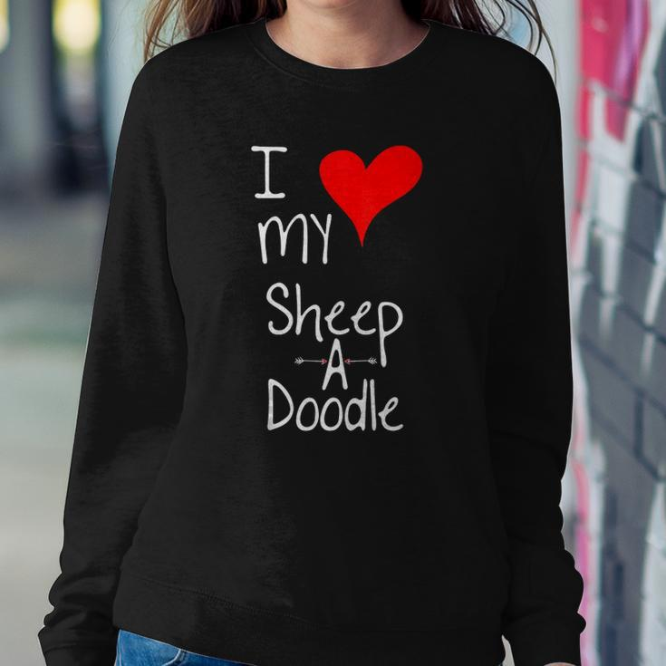 I Love My Sheepadoodle Cute Dog Owner Gift &8211 Graphic Sweatshirt Gifts for Her