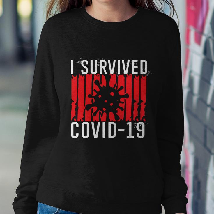 I Survived Covid19 Distressed Sweatshirt Gifts for Her