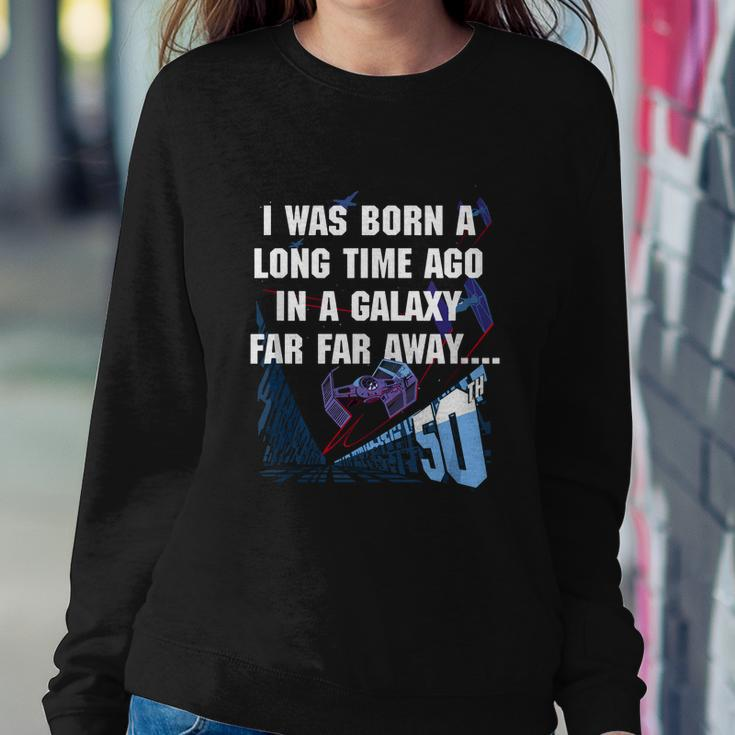 I Was Born A Long Time Ago 50Th Birthday Portrait Graphic Design Printed Casual Daily Basic Sweatshirt Gifts for Her