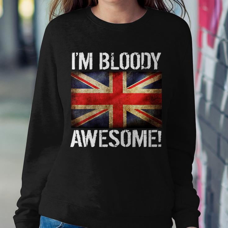 Im Bloody Awesome British Union Jack Flag Tshirt Sweatshirt Gifts for Her