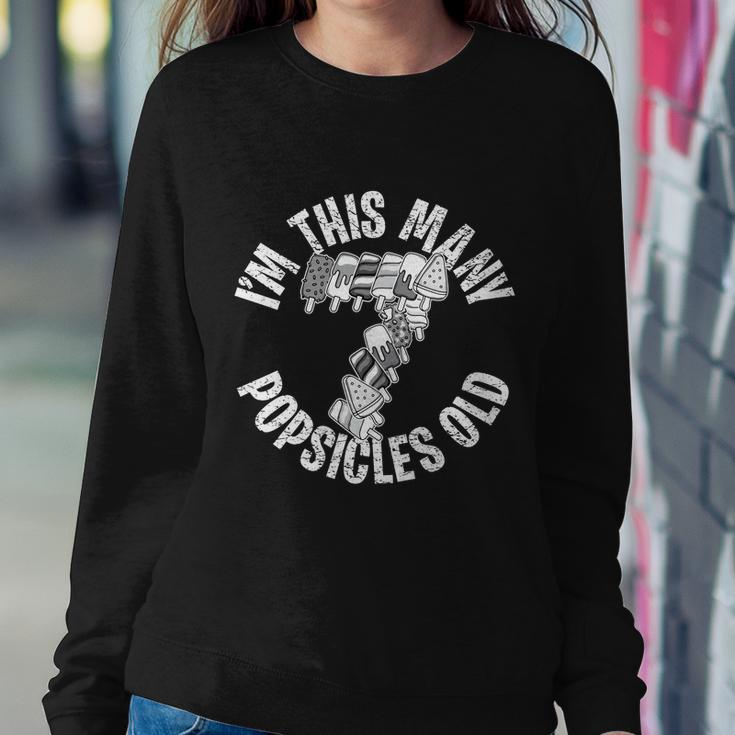 Im This Many Popsicles Old Funny Popsicle Birthday Gift Sweatshirt Gifts for Her