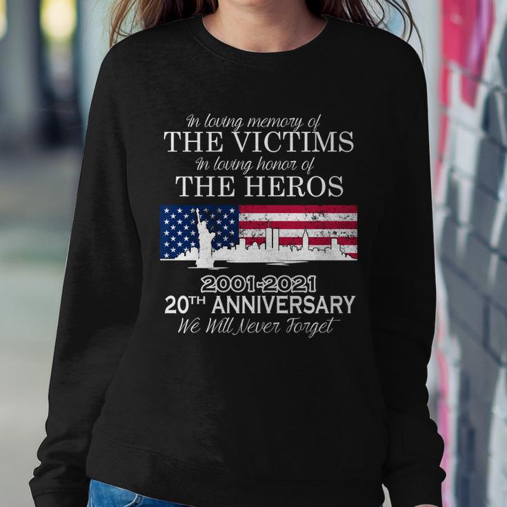 In Loving Memory Of The Victims Heroes 911 20Th Anniversary Tshirt Sweatshirt Gifts for Her