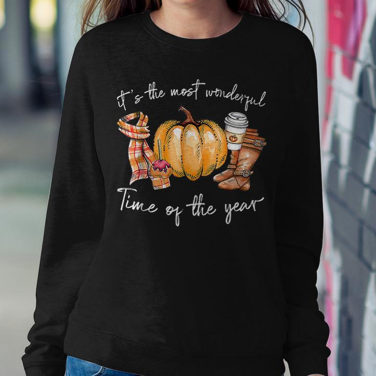 Its The Most Wonderful Time Of The Year Pumpkin Autumn Fall Sweatshirt Gifts for Her
