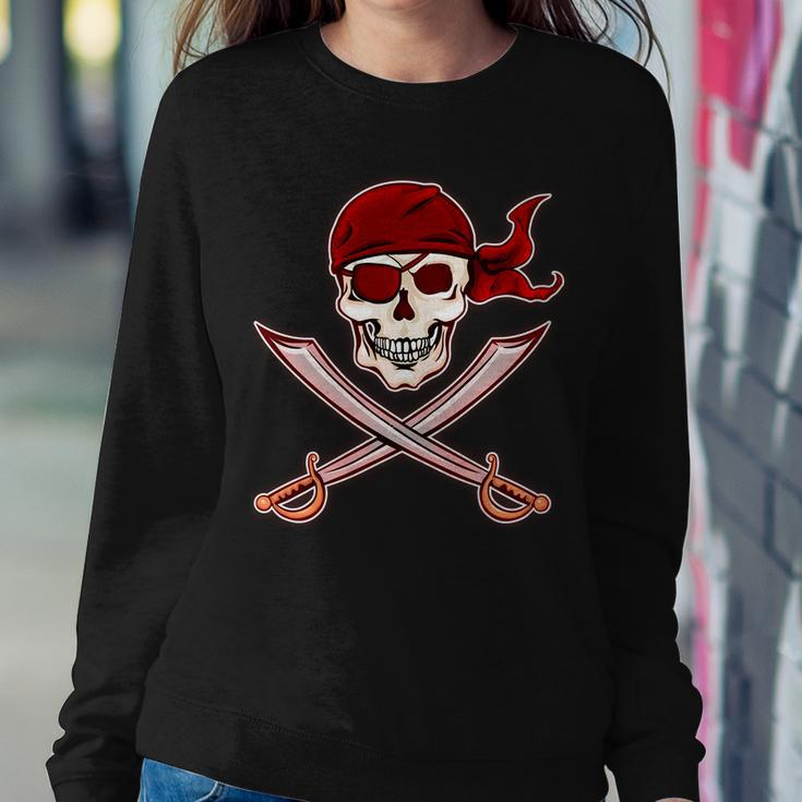 Jolly Roger Pirate Skull Flag Logo Tshirt Sweatshirt Gifts for Her