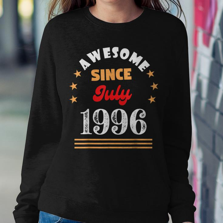 July 1996 Birthday Awesome Since 1996 July Vintage Cool Sweatshirt Gifts for Her