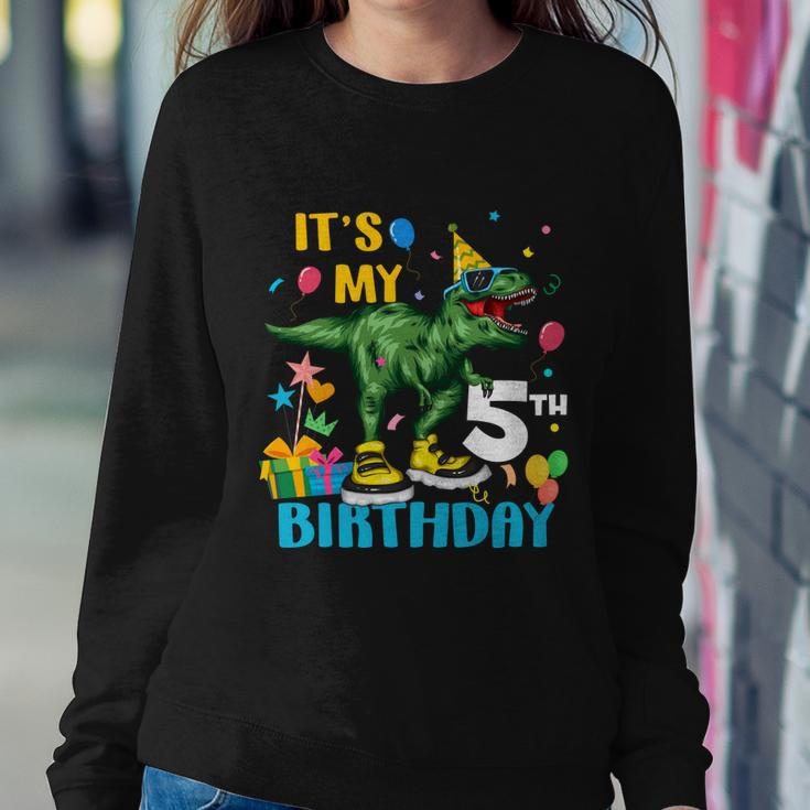 Kids Boys Its My 5Th Birthday Happy 5 Year Trex Tshirt Sweatshirt Gifts for Her