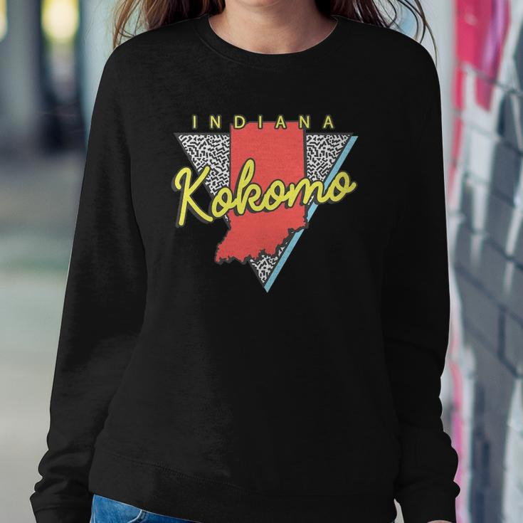 Kokomo Indiana Retro Triangle In City Sweatshirt Gifts for Her
